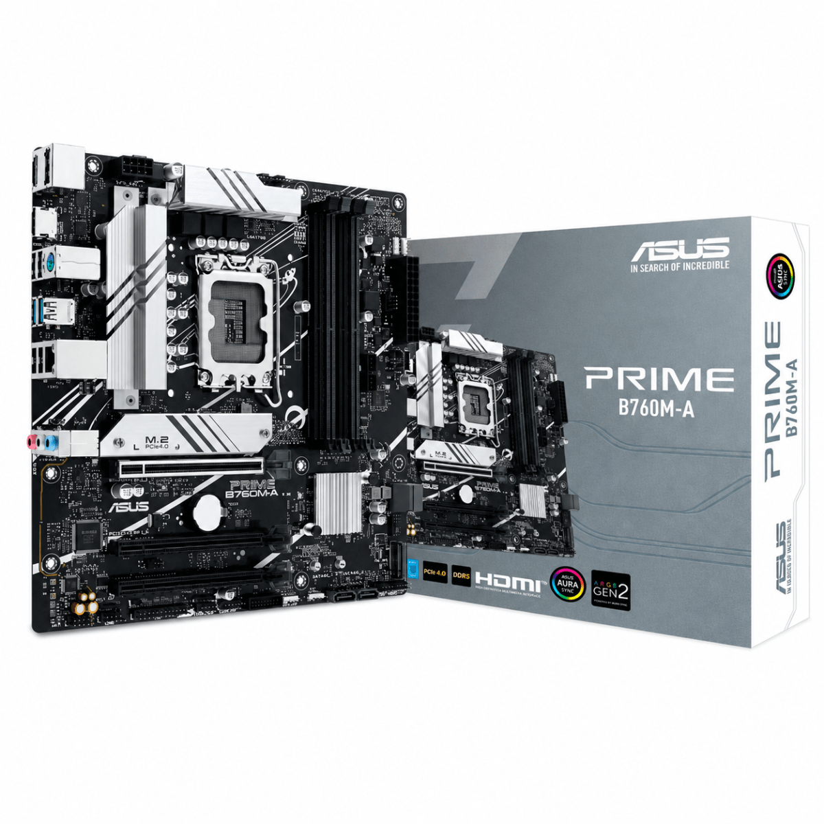 PLACA MADRE ASUS PRIME B760M-A MATX LGA1700 DDR5