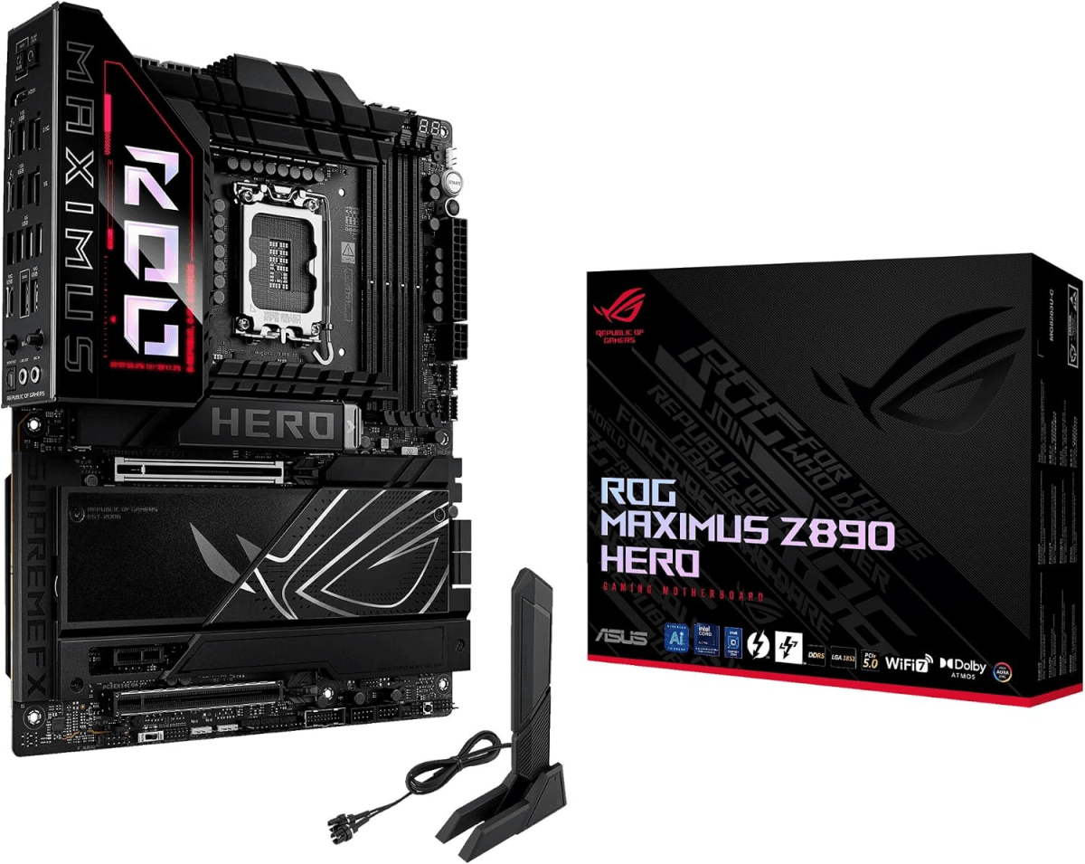 PLACA MADRE ASUS ROG MAXIMUS Z890 HERO ATX WIFI7 LGA1851 DDR5 BLACK