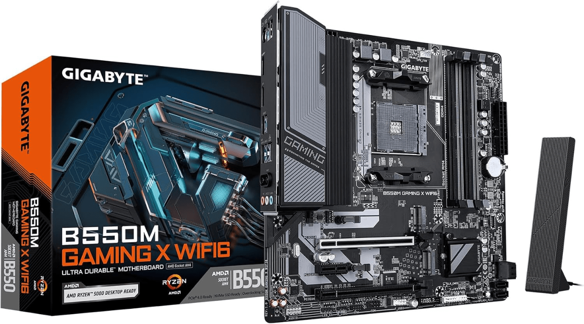 PLACA MADRE GIGABYTE B550M GAMING X WIFI6 MATX AM4 DDR4