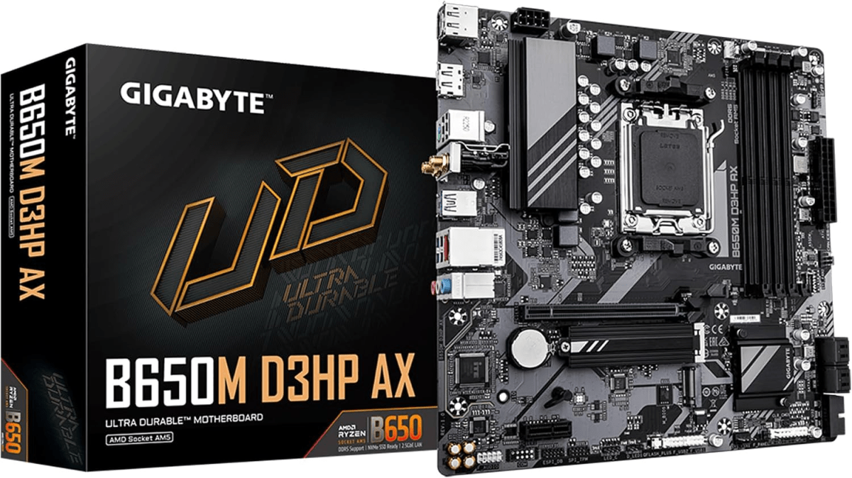 PLACA MADRE GIGABYTE B650M D3HP AX MATX AM5 DDR5