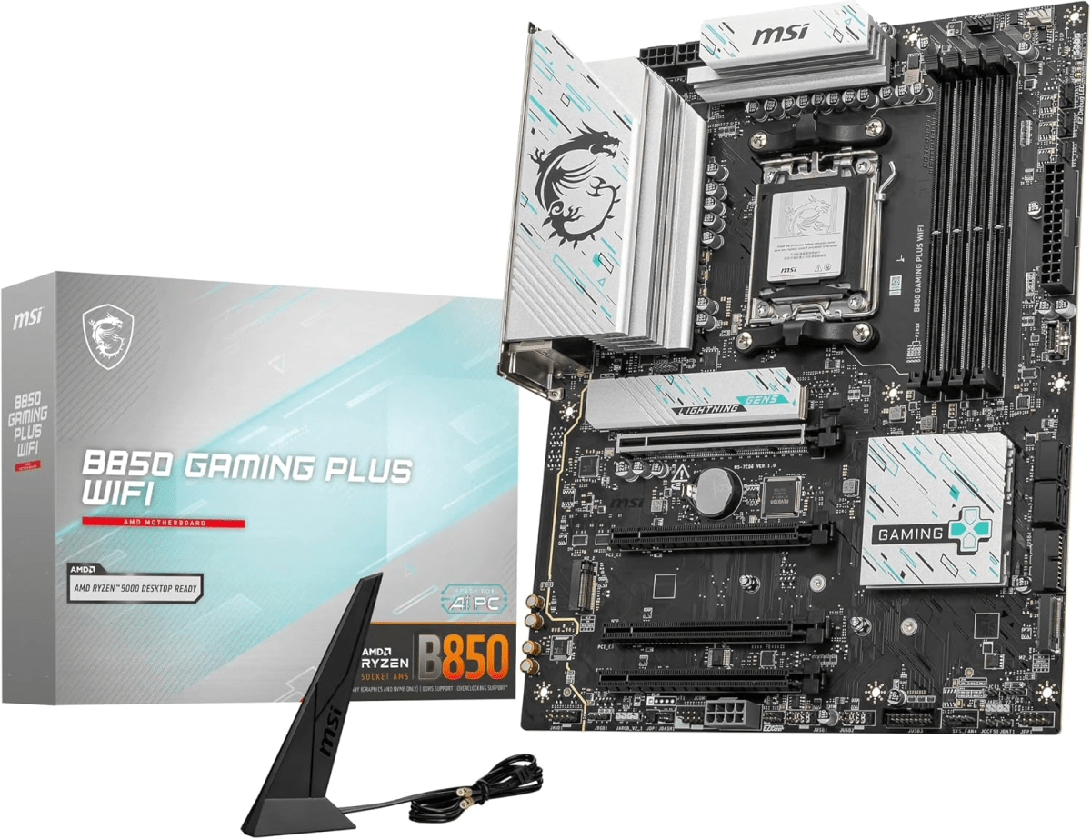 PLACA MADRE MSI B850 GAMING PLUS WIFI ATX AM5 DDR5