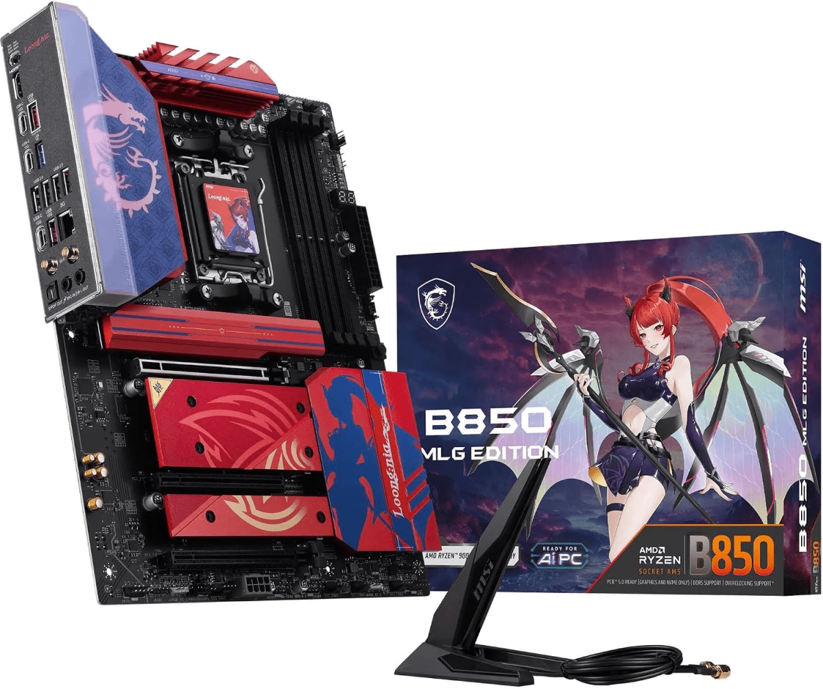 PLACA MADRE MSI B850 WIFI7 ATX AM5 DDR5 MLG EDITION