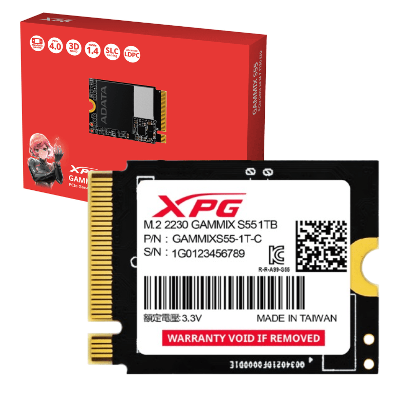 SSD M.2 NVME XPG GAMMIX S55 1TB 2230 PCIE GEN4X4