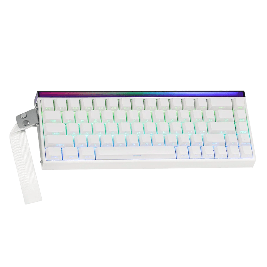 TECLADO MAGNETICO AULA HERO68HE RGB CABLEADO 65% INGLES (SW-METEOR) WHITE