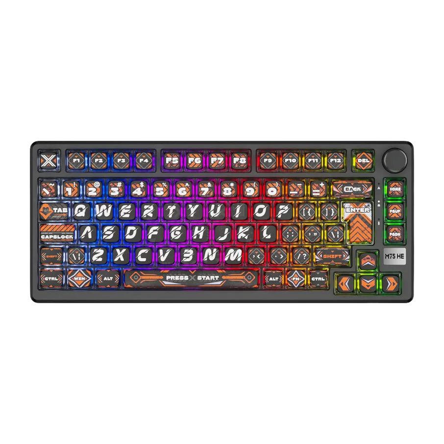 TECLADO MAGNETICO ROYAL KLUDGE RK-M75 HE RGB CABLEADO 75% INGLES (SW-MINT MG) HEPHAESTUS