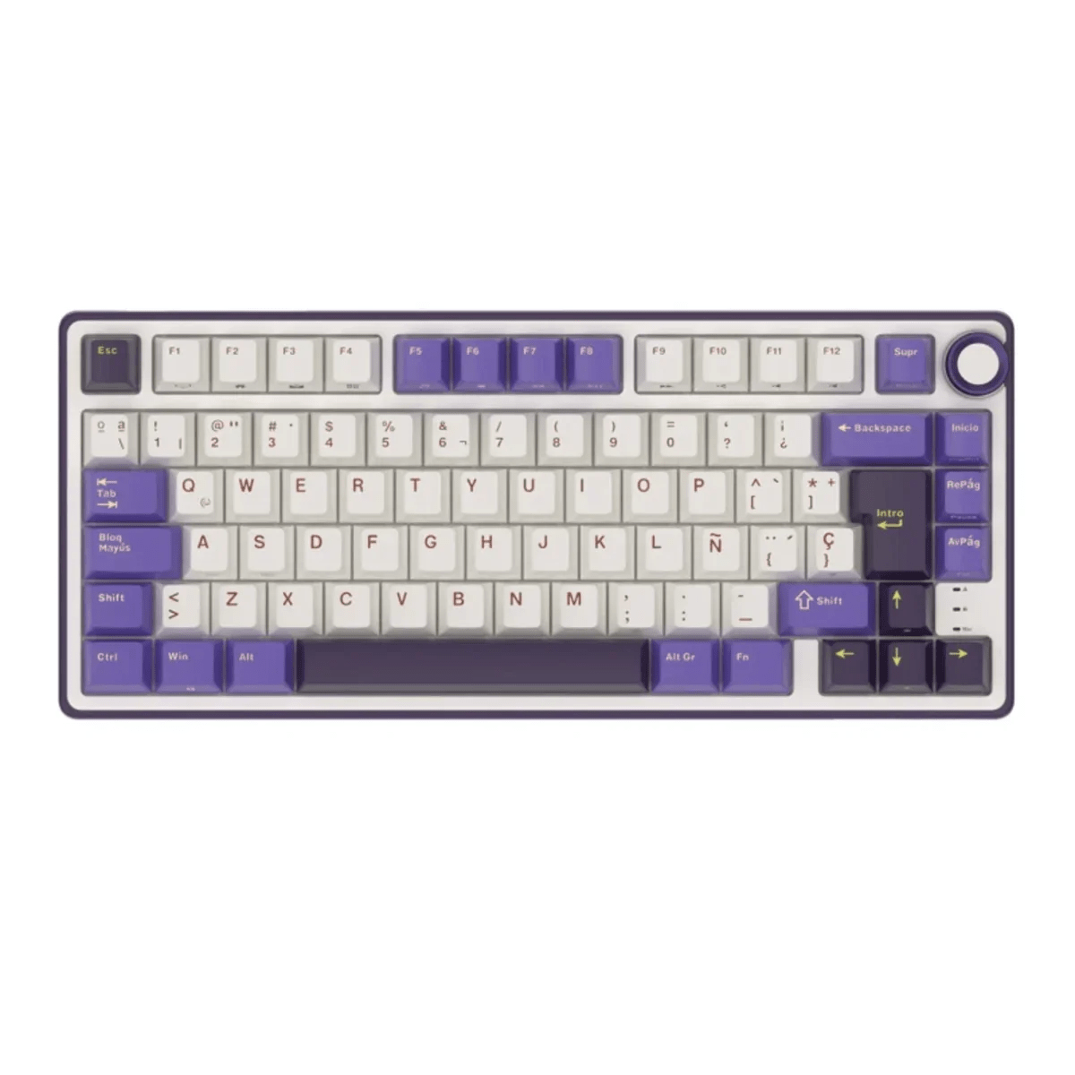 TECLADO MECANICO ROYAL KLUDGE RK-R75 RGB CABLEADO 75% ESP (SW-K SILVER) BLACKBERRY MOUSE