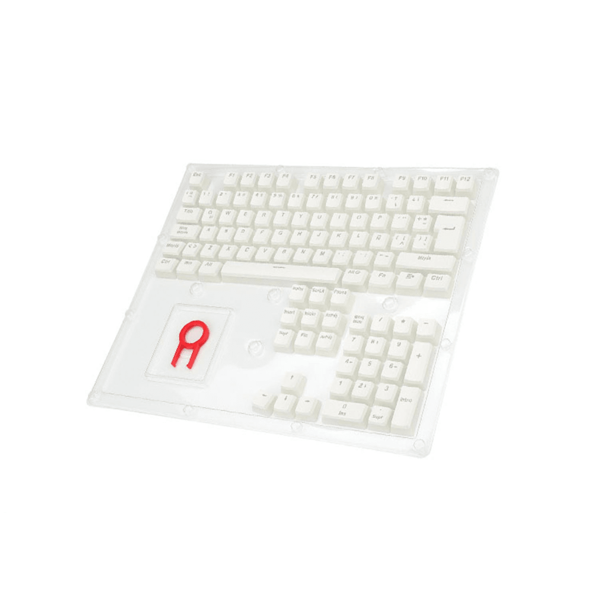 KEYSCAPS REDRAGON SCARAB A130W-SP ESP PBT WHITE