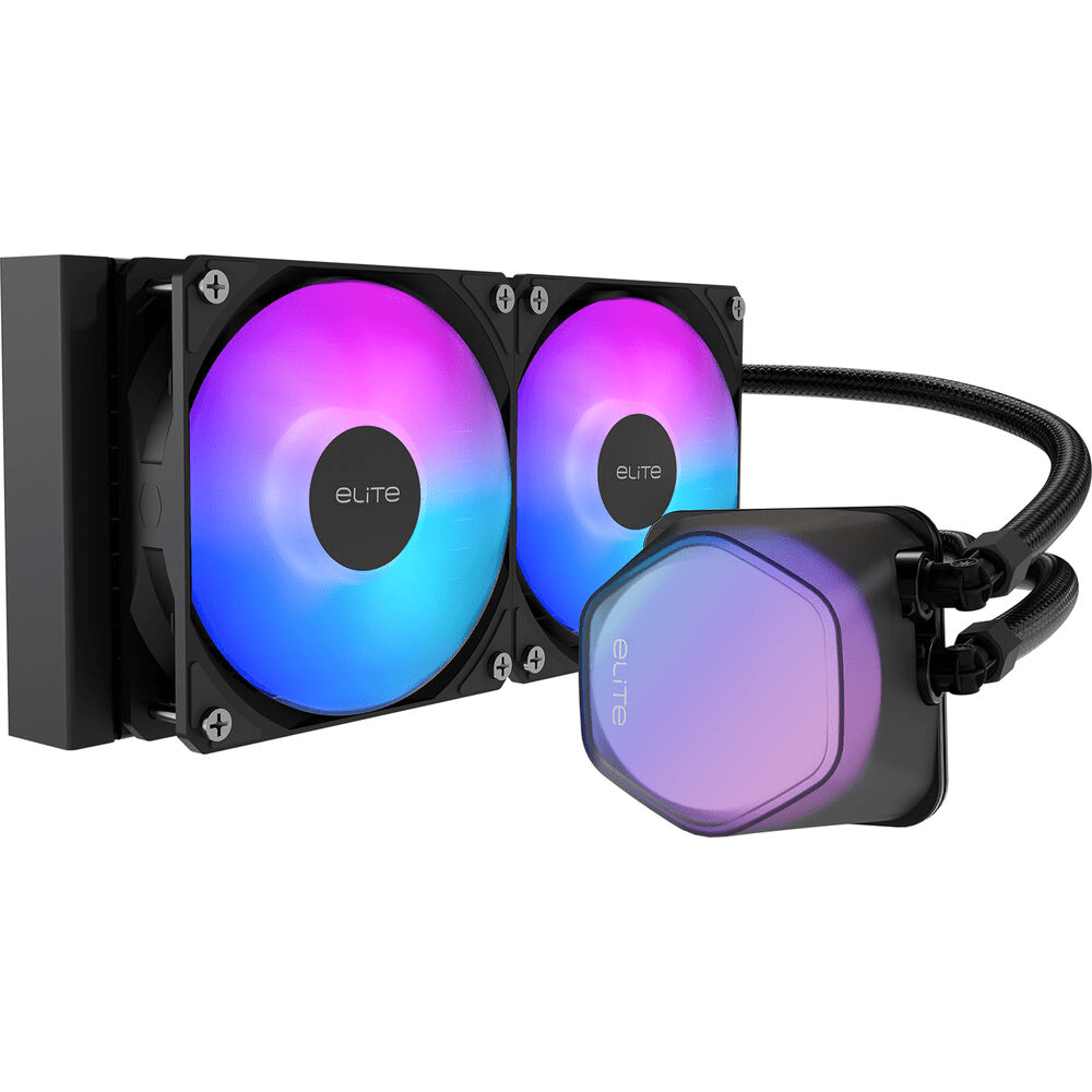 REFRIGERACION LIQUIDA AIO COOLER MASTER ELITE LIQUID 240 ARGB 240MM BLACK