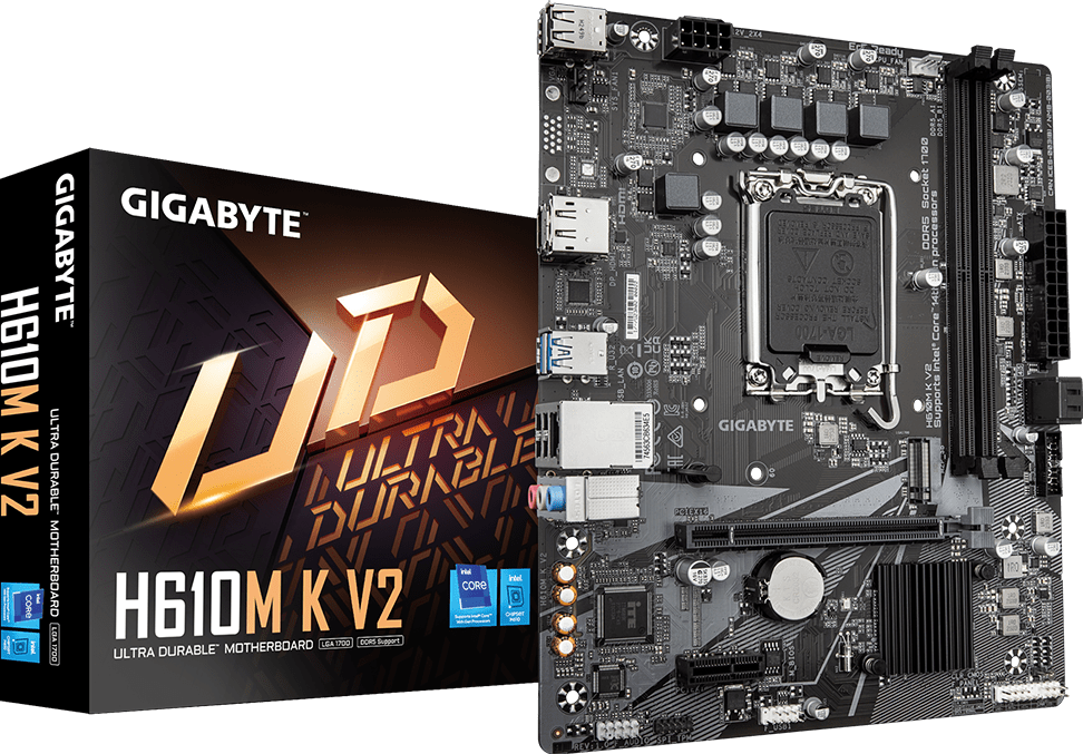 PLACA MADRE GIGABYTE H610M-K V2 MATX LGA1700 DDR5