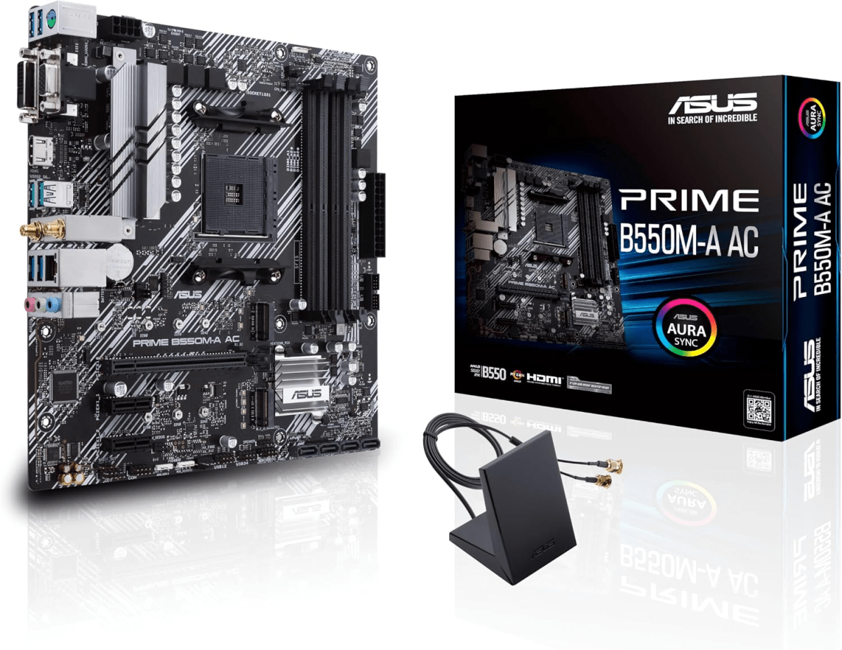 PLACA MADRE ASUS PRIME B550M-A AC MATX AM4 DDR4
