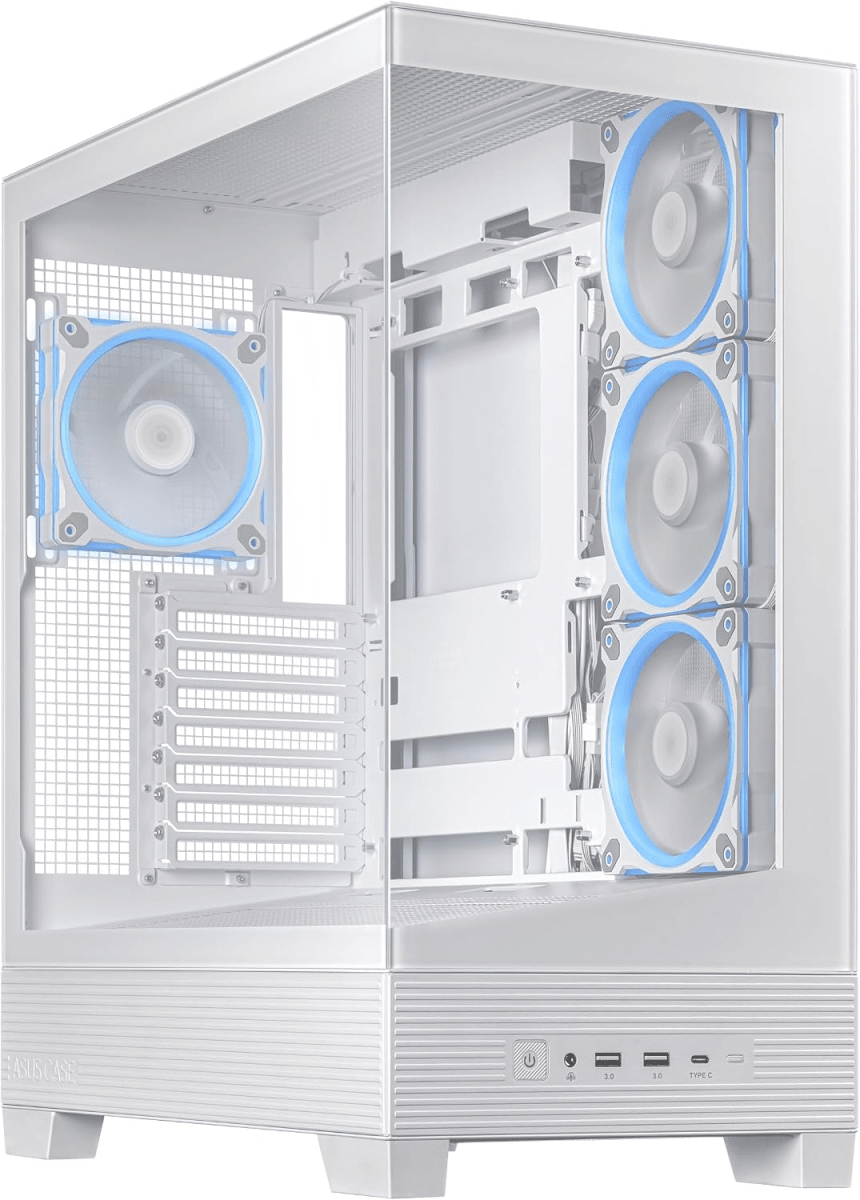 CASE ASUS A31 PLUS ARGB 4F ATX WHITE