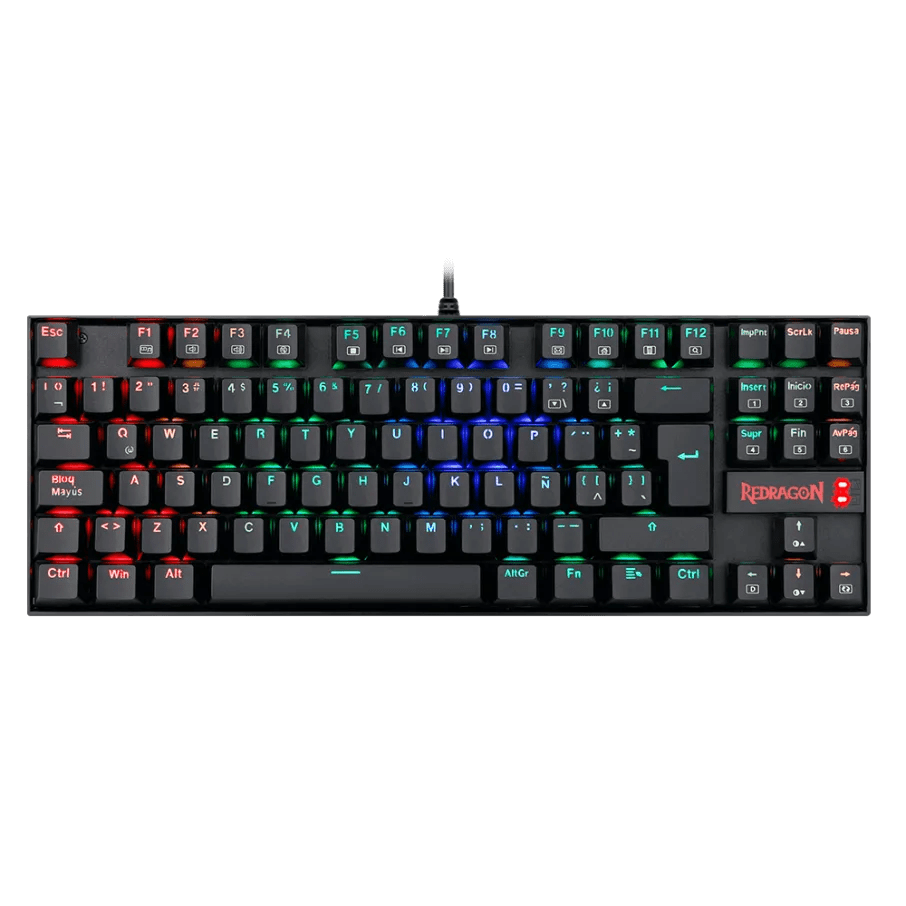 TECLADO MECANICO REDRAGON KUMARA RGB CABLEADO 80% ESP (SW-RED) BLACK