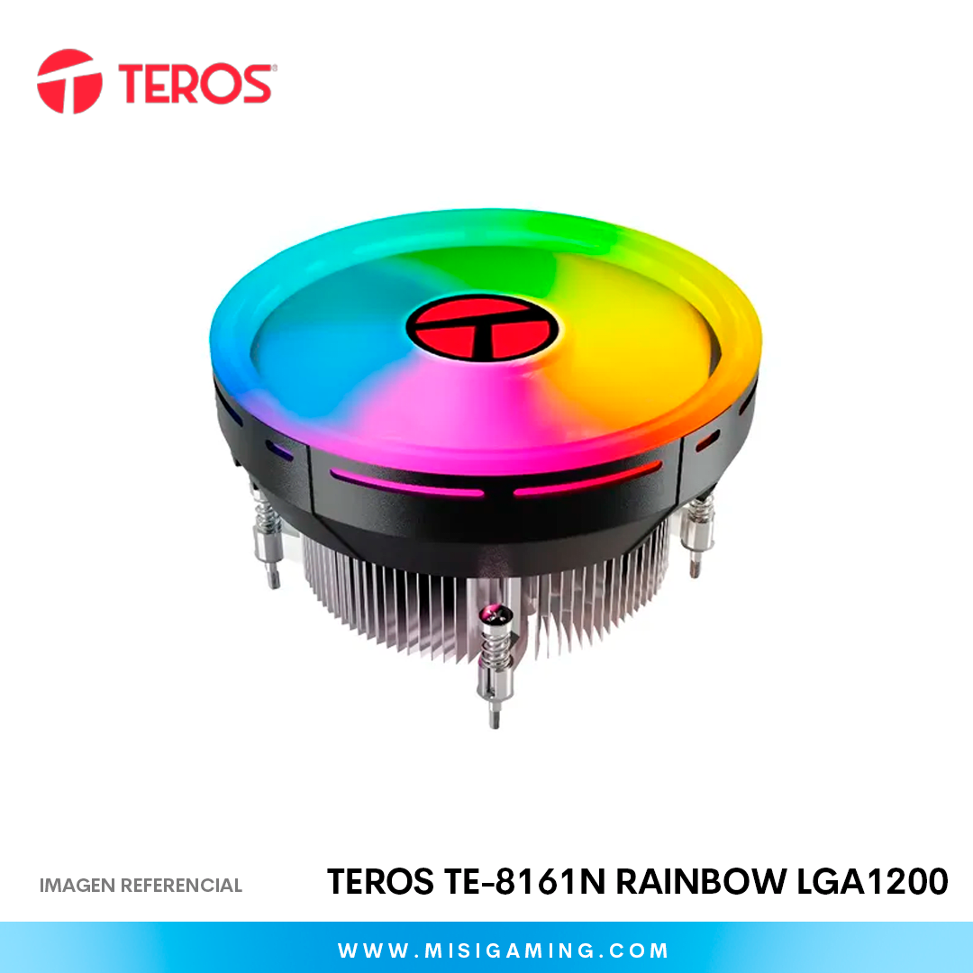 DISIPADOR DE TORRE TEROS TE-8161N RAINBOW LGA1200 AM4