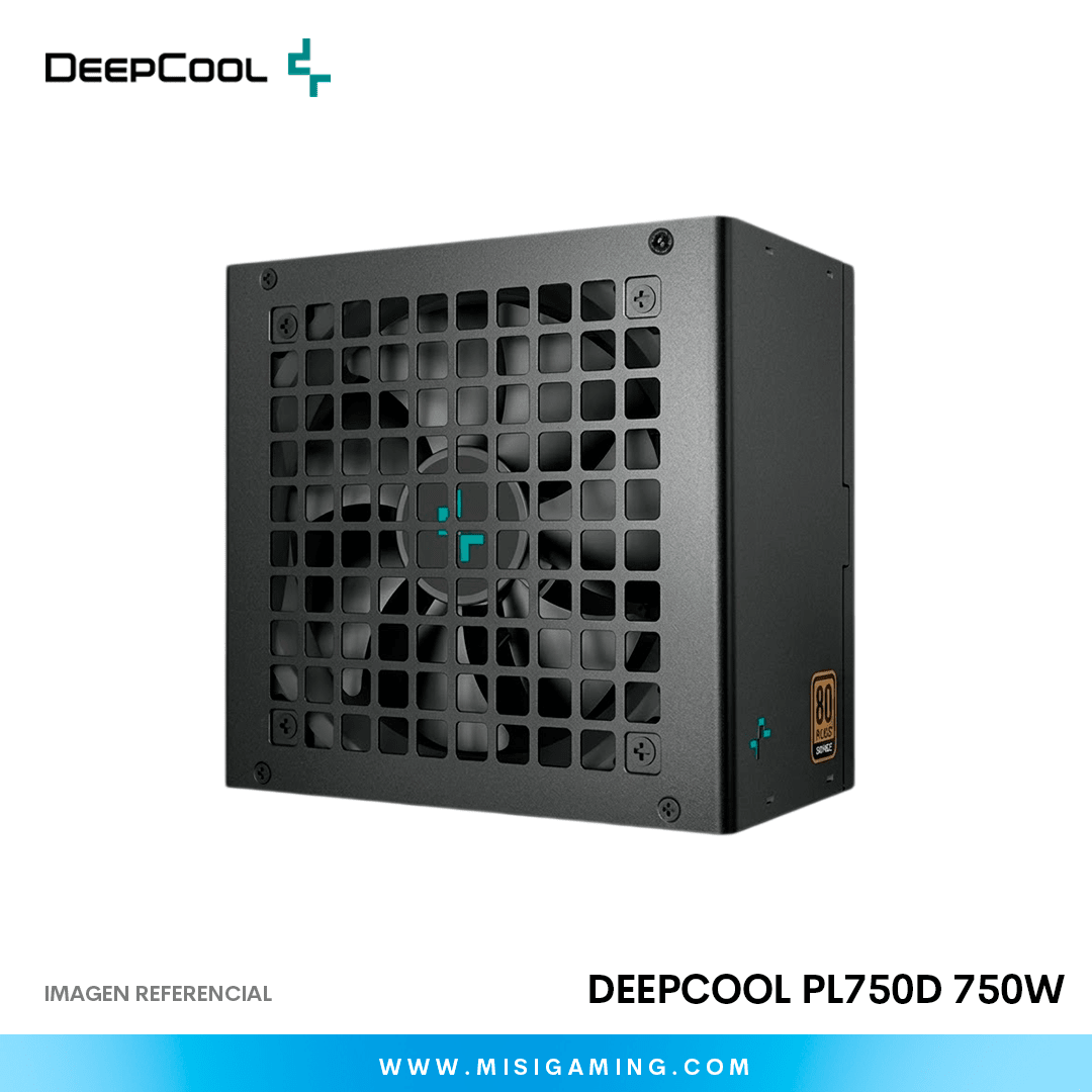 FUENTE DE PODER DEEPCOOL PL750D 750W PCIE5 ATX 80 PLUS BRONZE