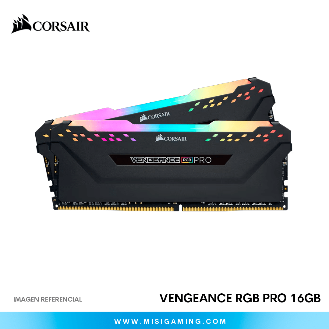 MEMORIA RAM CORSAIR VENGEANCE RGB PRO 16GB(2x8GB) 3200MHZ DDR4
