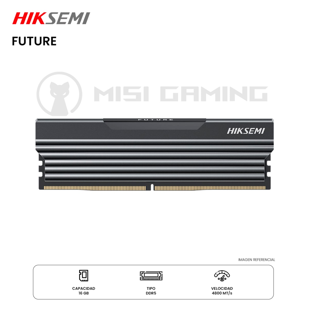 MEMORIA RAM HIKSEMI FUTURE 16GB 4800MHZ DDR5