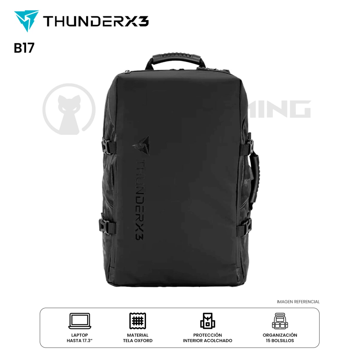 MOCHILA THUNDERX3 B17 17.3