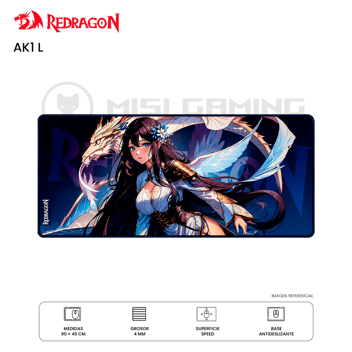 MOUSEPAD REDRAGON P046 AK1 L 90x40CM ANIME
