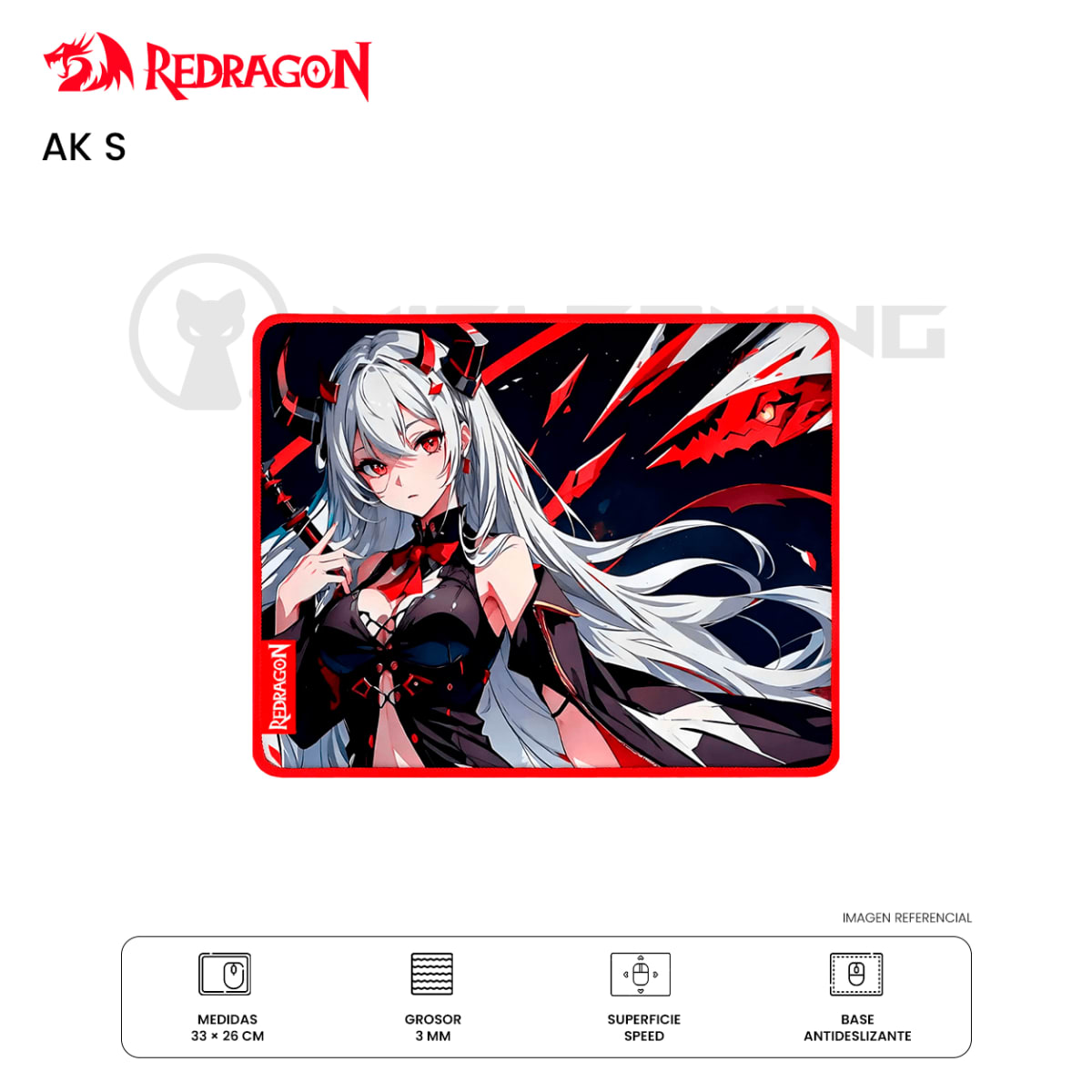 MOUSEPAD REDRAGON P047 AK S 33x26CM ANIME
