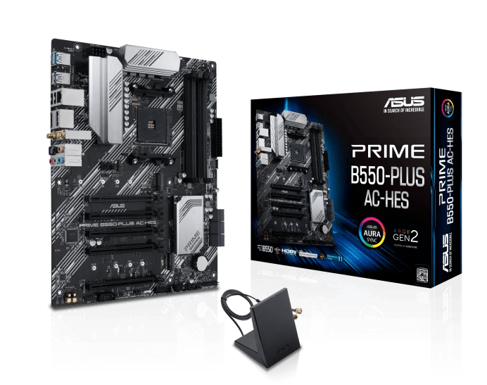 PLACA MADRE ASUS PRIME B550-PLUS AC-HES WIFI ATX AM4 DDR4