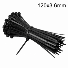 Amarra Plástica 120x3.6mm Negra 50un