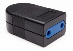 Enchufe Hembra Volante 10A 2puerta Negro WI-EHV02 SEC