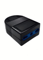 Enchufe Hembra Volante 16A 2puerta+T Negro WI-EHV13 SEC