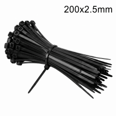 Amarra Plástica 200x2.5mm Negra 50un