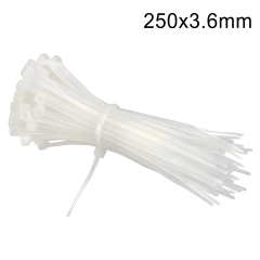 Amarra Plástica 250x3.6mm Blanca 50un
