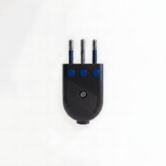 Enchufe Macho Convertible 2puerta+T Negro WI-MP13 SEC