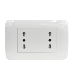 Enchufe Doble 16 Amp Blanco V-SO-3302 16A SEC