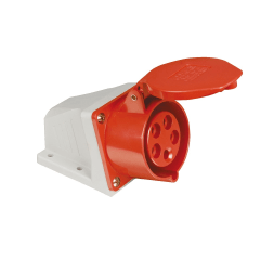 Toma Industrial 5x16A W-SE0516 240V-415V IP44 Rojo