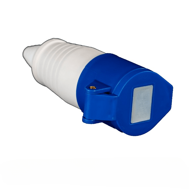 Enchufe Industrial Macho 3x32A W-M0332 220V-240V IP44 Azul2