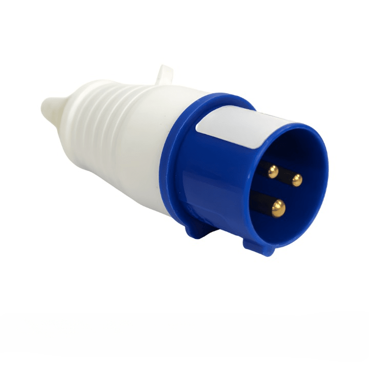 Enchufe Industrial Macho 3x32A W-M0332 220V-240V IP44 Azul1
