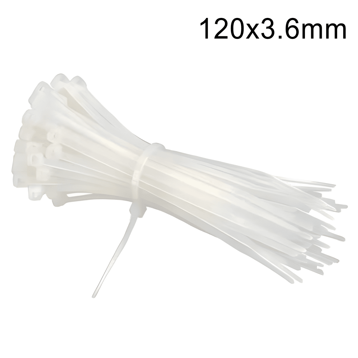 Amarra Plástica 120x3.6mm Blanca 50un1