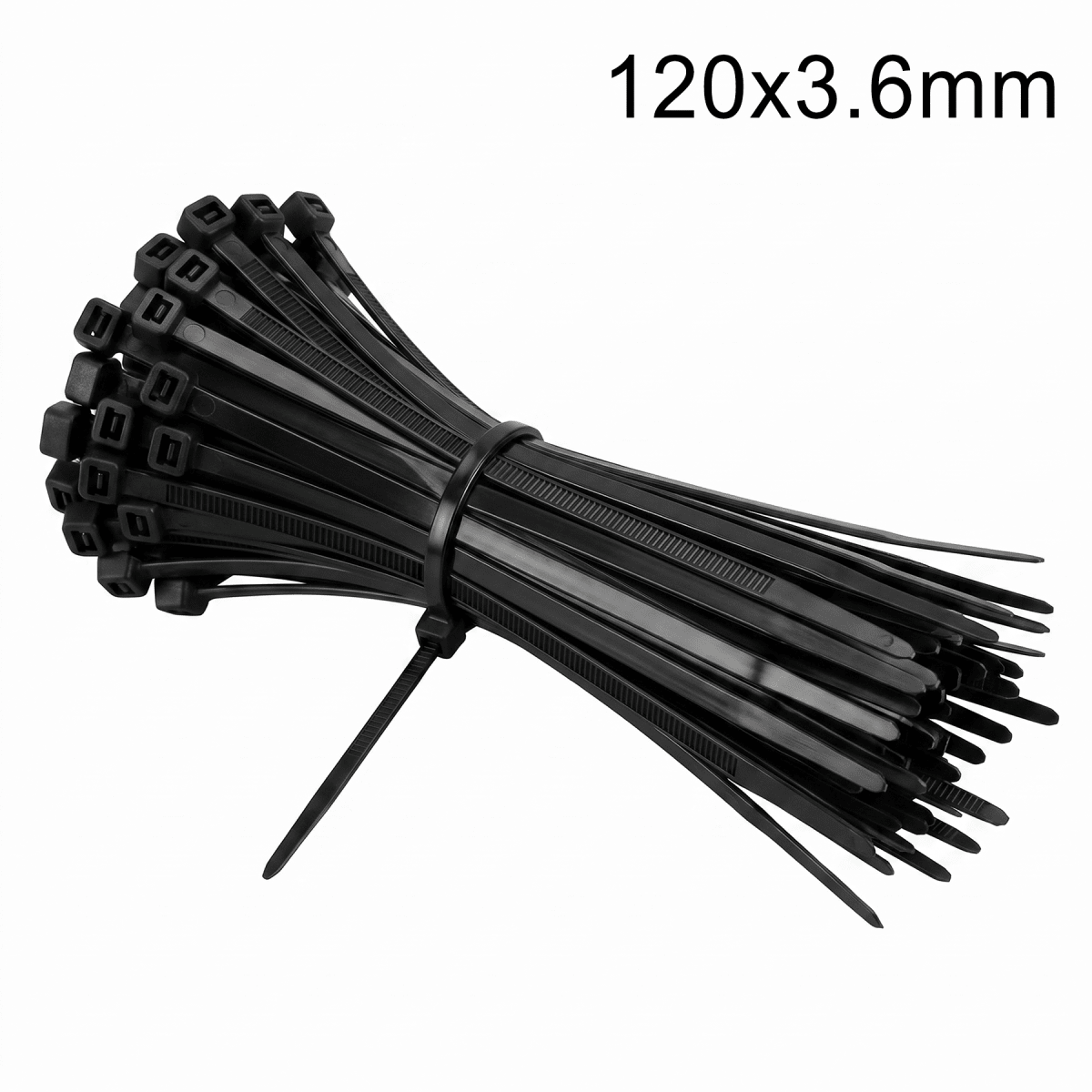 Amarra Plástica 120x3.6mm Negra 50un1