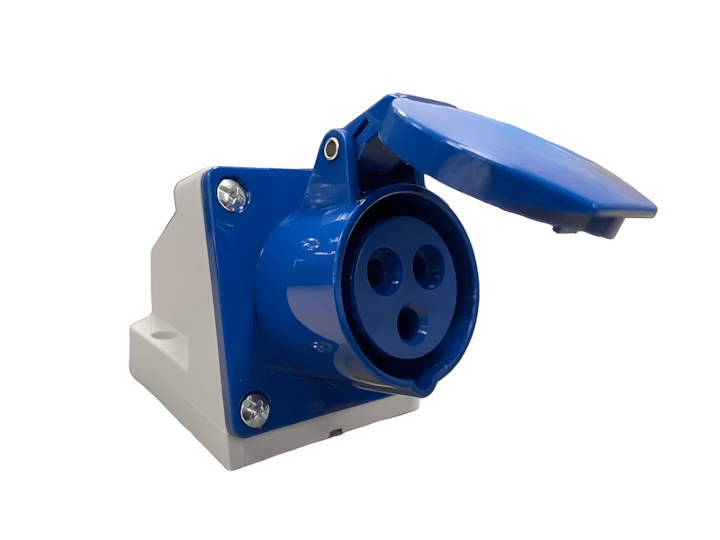 Toma Industrial 3x16A W-SE0316 220V-240V IP44 Azul1