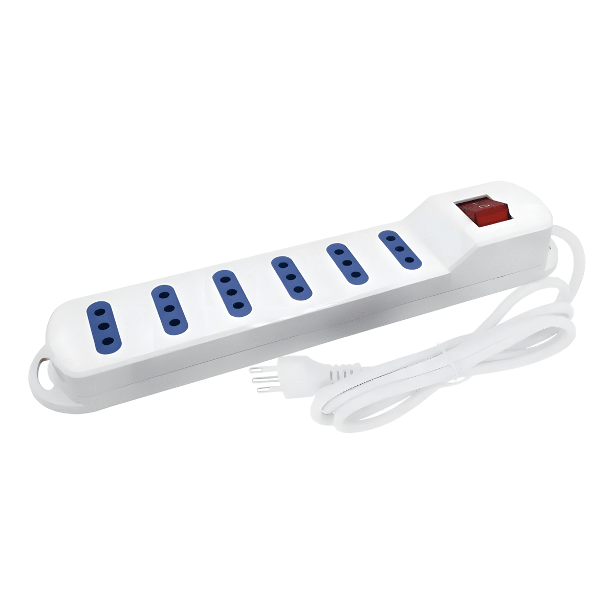 Alargador 6 Tomas 5M Con Interruptor Blanco WI-MC12 SEC2