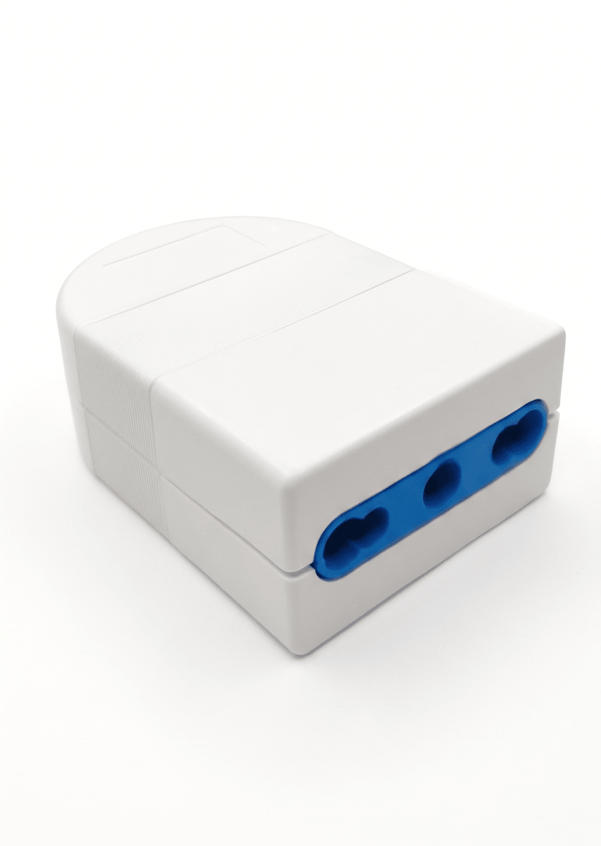 Enchufe Hembra Volante 16A 2puerta+T Blanco WI-EHV13 SEC1