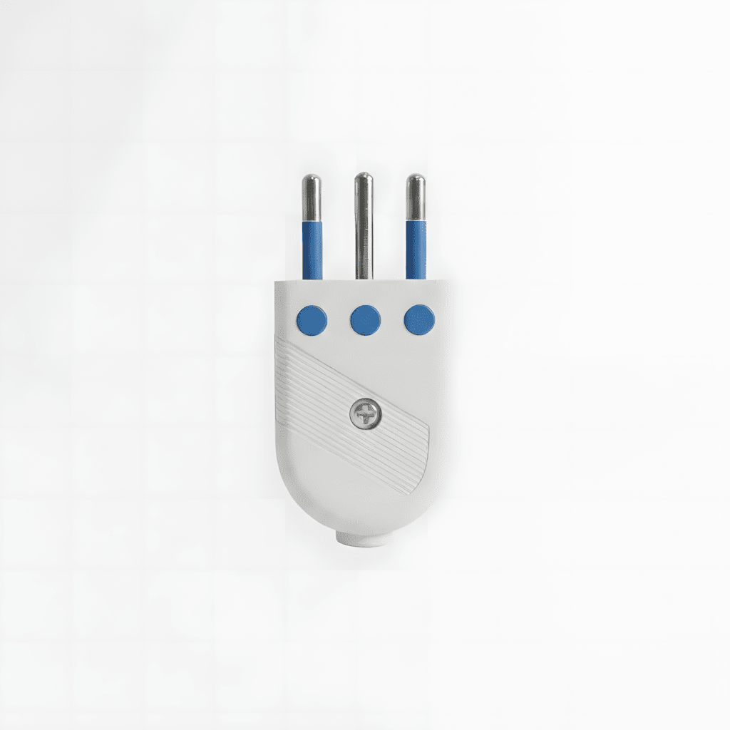 Enchufe Macho Convertible 2puerta+T Blanco WI-MP13 SEC1
