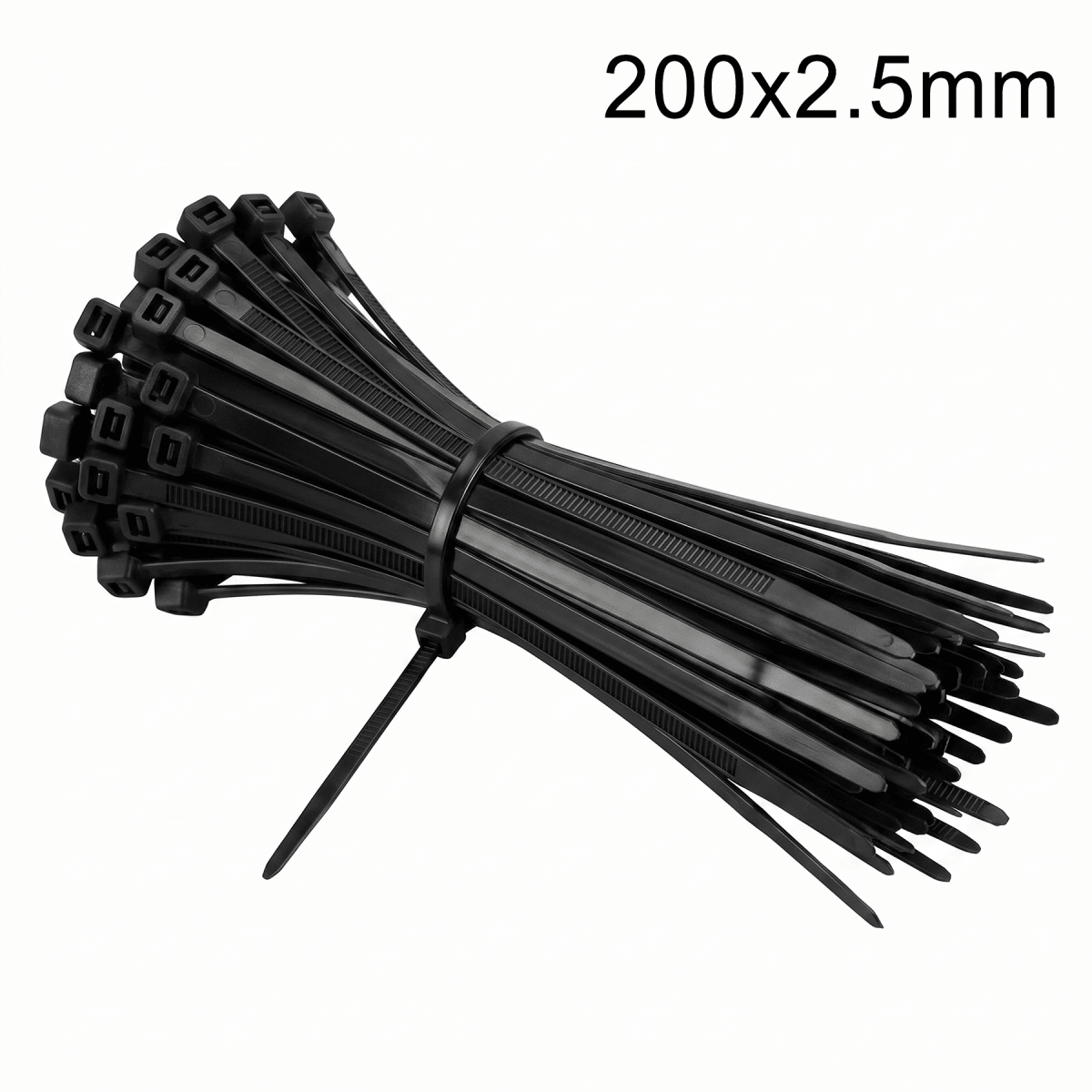 Amarra Plástica 200x2.5mm Negra 50un1