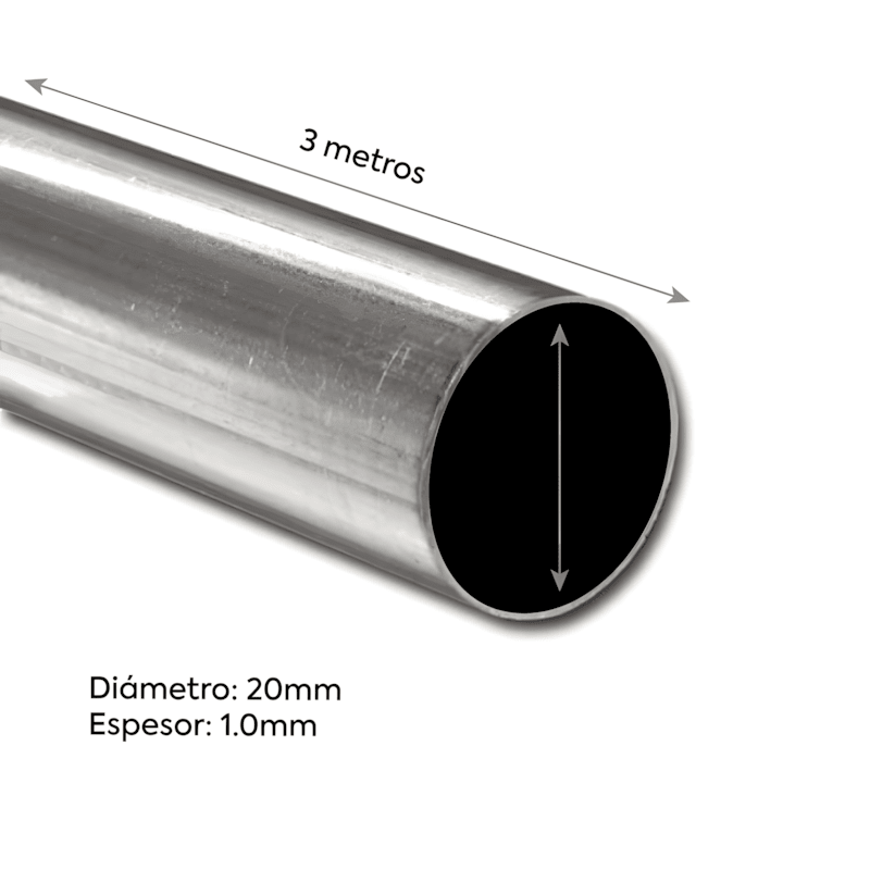 Tuberia Metálica Emt 20mm x 3 Metros Sec2