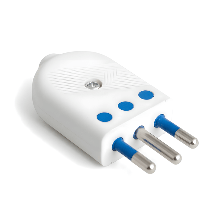 Enchufe Macho Convertible 2puerta+T Blanco WI-MP13 SEC2