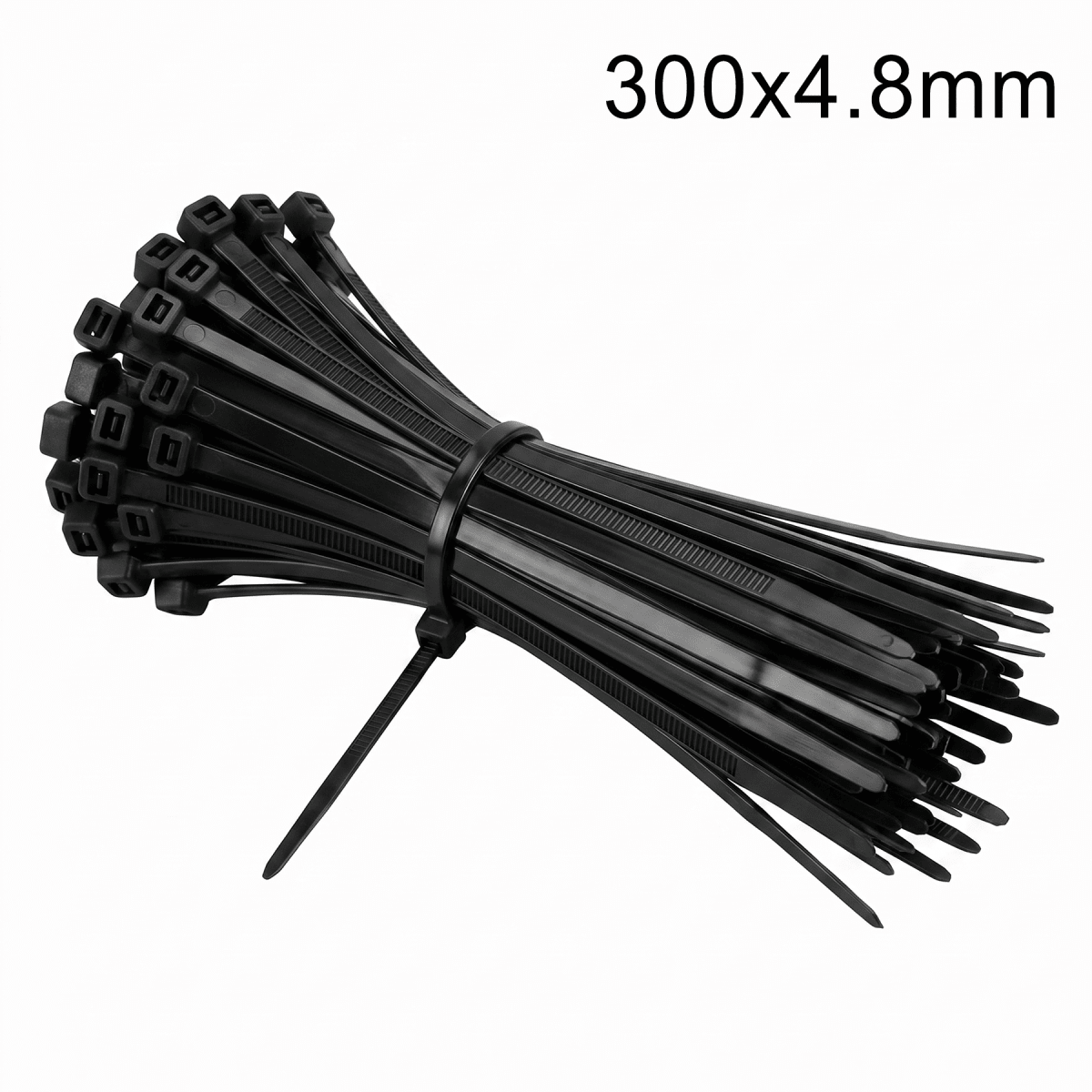 Amarra Plástica 300x4.8mm Negra 50un1