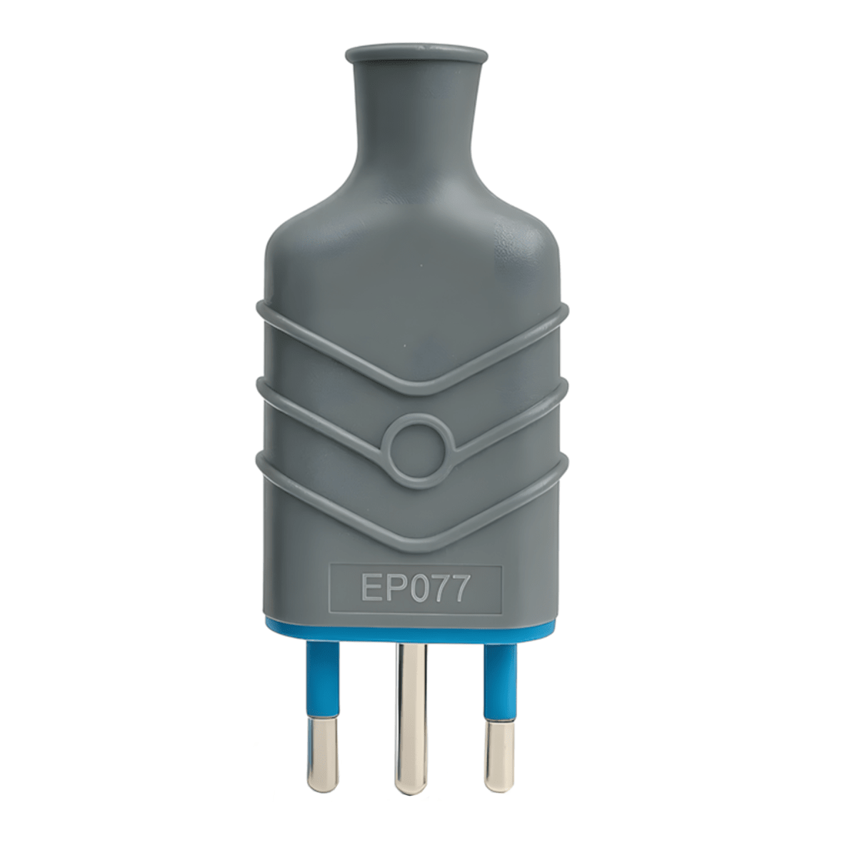 Enchufe Volante Macho Fanton Gris 2puerta+T 10A WI-MC12 SEC1