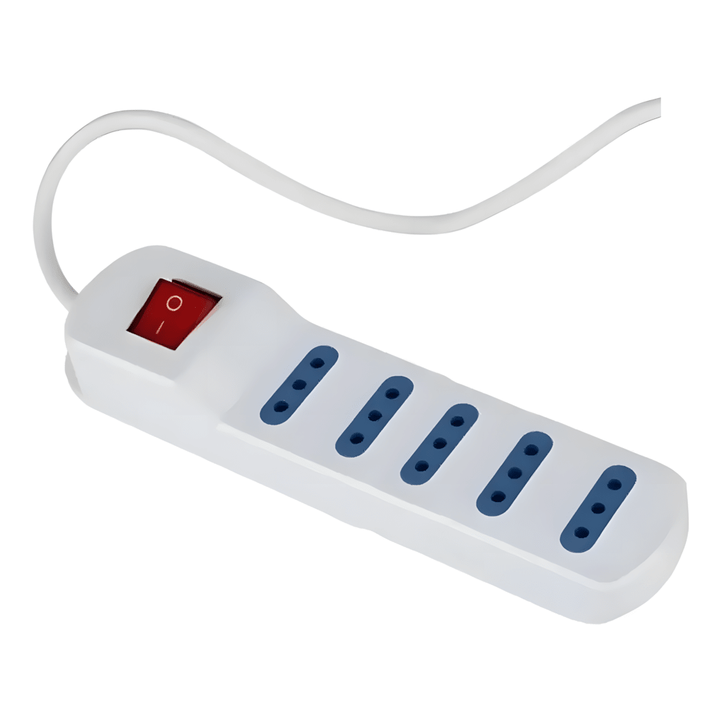 Alargador 5 Tomas 3M Con Interruptor Blanco WI-C03 SEC3