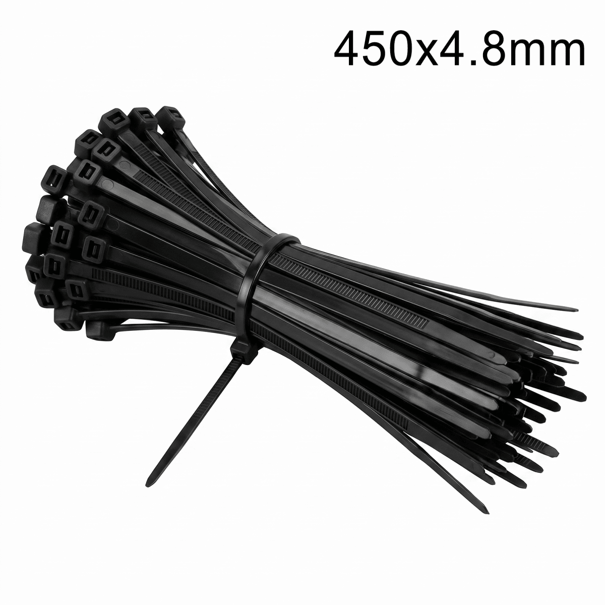 Amarra Plástica 450x4.8mm Negra 50un1