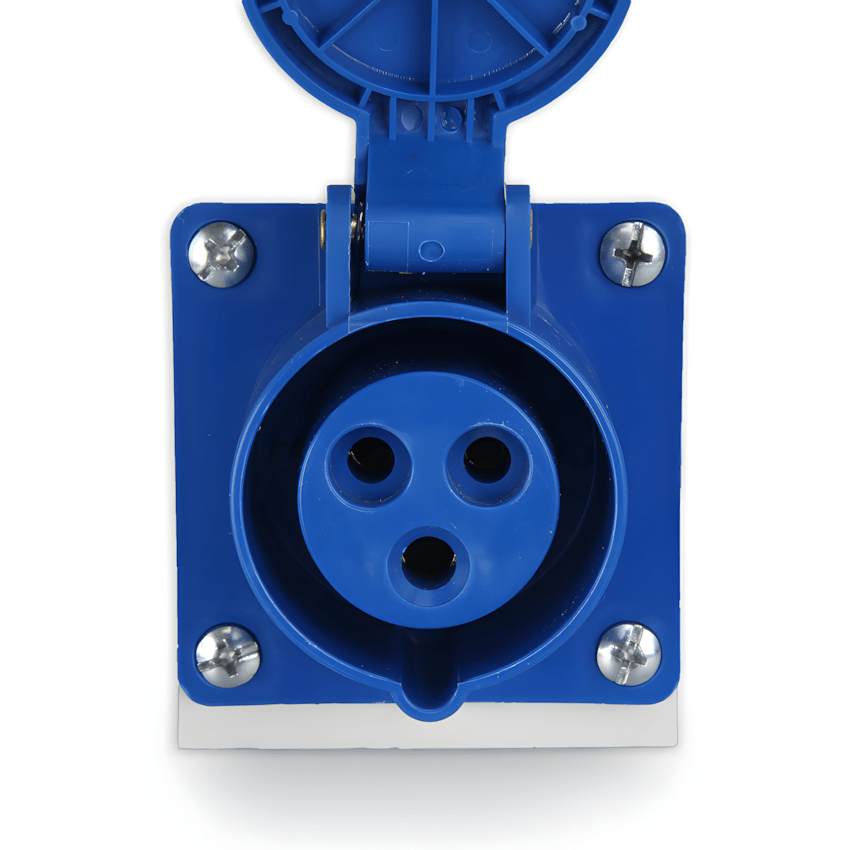 Toma Industrial 3x16A W-SE0316 220V-240V IP44 Azul5