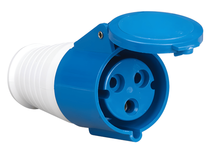 Enchufe Industrial Hembra 3x16A W-E0316 220V-240V IP44 Azul1