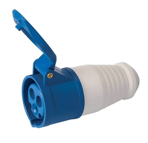 Enchufe Industrial Hembra 3x32A W-E0332 220V-240V IP44 Azul2